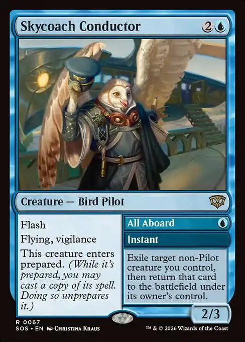 Magic The Gathering Secrets of Strixhaven Single Card Rare Skycoach  Conductor All Aboard 67 - ToyWiz