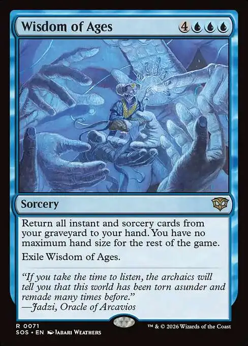 Magic The Gathering Secrets of Strixhaven Single Card Rare Wisdom of Ages 71 - ToyWiz Magic The Gathering Secrets of Strixhaven Single Card Rare Wisdom of Ages 71 - ToyWiz