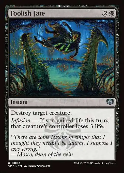 Magic The Gathering Secrets of Strixhaven Single Card Uncommon Foolish ...