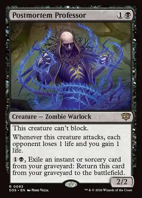 Magic The Gathering Secrets of Strixhaven Single Card Rare Postmortem  Professor 93 - ToyWiz