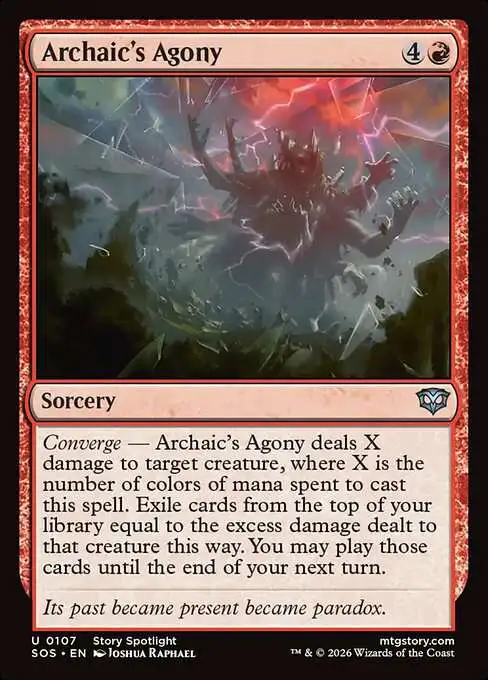 MtG Secrets of Strixhaven Uncommon Archaic's Agony #107