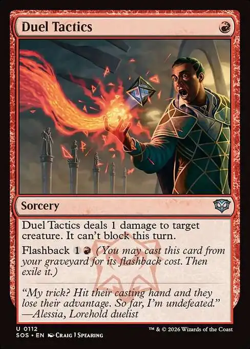 Magic The Gathering Secrets of Strixhaven Single Card Uncommon Duel Tactics  112 FOIL - ToyWiz