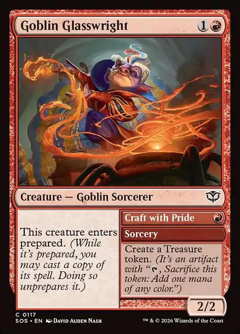 Magic The Gathering Secrets of Strixhaven Single Card Common Goblin  Glasswright Craft with Pride 117 - ToyWiz