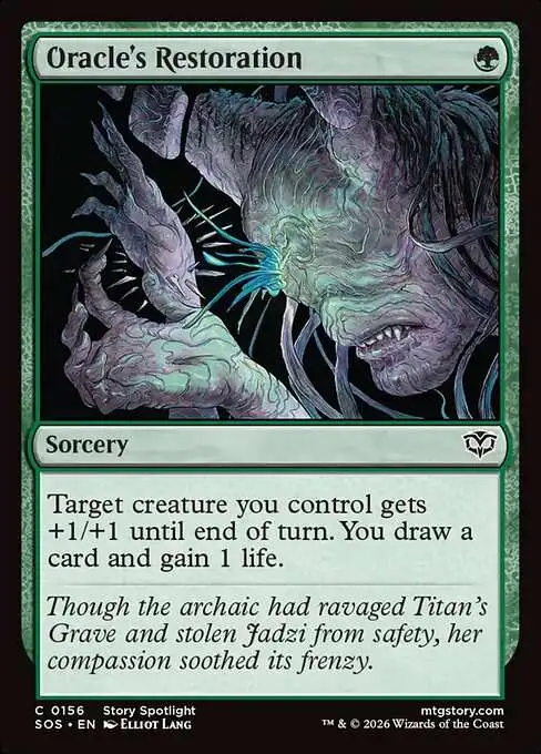 MtG Secrets of Strixhaven Common FOIL Oracle's Restoration #156