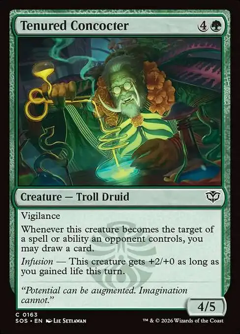 Magic The Gathering Secrets of Strixhaven Single Card Common Tenured Concocter 163 - ToyWiz Magic The Gathering Secrets of Strixhaven Single Card Common Tenured Concocter 163 - ToyWiz