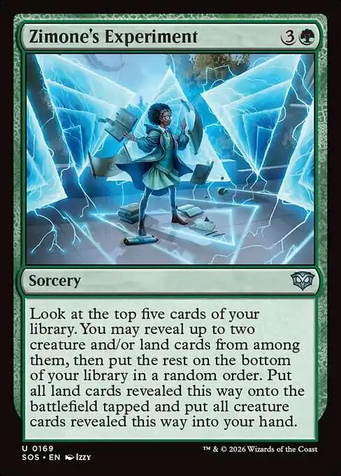 Magic The Gathering Secrets of Strixhaven Single Card Uncommon Zimones Experiment 169 FOIL - ToyWiz Magic The Gathering Secrets of Strixhaven Single Card Uncommon Zimones Experiment 169 FOIL - ToyWiz