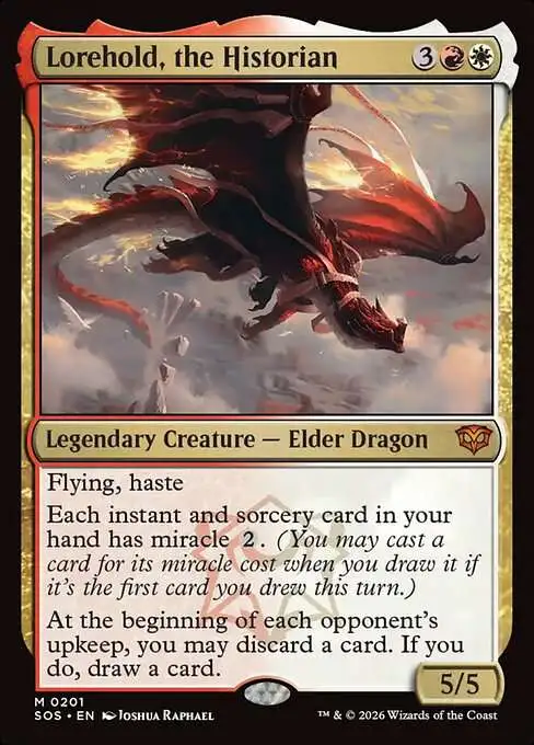 Magic The Gathering Secrets of Strixhaven Single Card Mythic Rare Lorehold,  the Historian 201 - ToyWiz