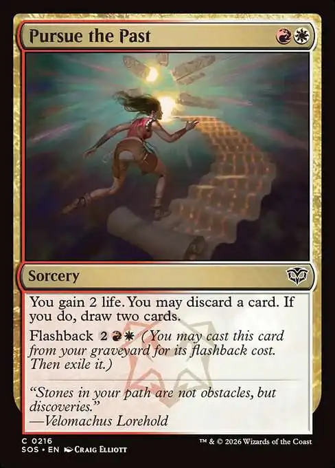 Magic The Gathering Secrets of Strixhaven Single Card Common Pursue the  Past 216 FOIL - ToyWiz