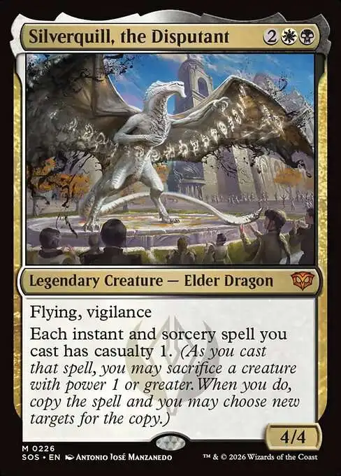 Magic The Gathering Secrets of Strixhaven Single Card Mythic Rare  Silverquill, the Disputant 226 - ToyWiz