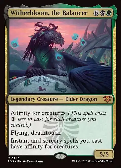MtG Secrets of Strixhaven Mythic Rare Witherbloom, the Balancer #245
