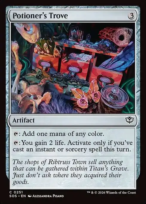 MtG Secrets of Strixhaven Common FOIL Potioner's Trove #251