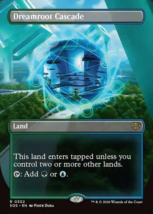 Magic The Gathering Secrets of Strixhaven Single Card Rare Dreamroot Cascade 302 Borderless Snow Land - ToyWiz Magic The Gathering Secrets of Strixhaven Single Card Rare Dreamroot Cascade 302 Borderless Snow Land - ToyWiz