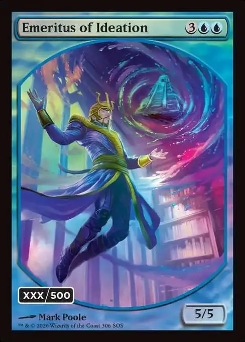 Magic The Gathering Secrets of Strixhaven Single Card Mythic Rare Emeritus  of Ideation Ancestral Recall 306 Serialized Headliner - ToyWiz