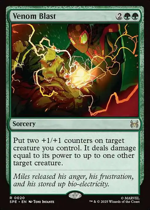 Magic The Gathering Marvel Spider-Man Eternal Single Card Rare Venom Blast 20 - ToyWiz Magic The Gathering Marvel Spider-Man Eternal Single Card Rare Venom Blast 20 - ToyWiz