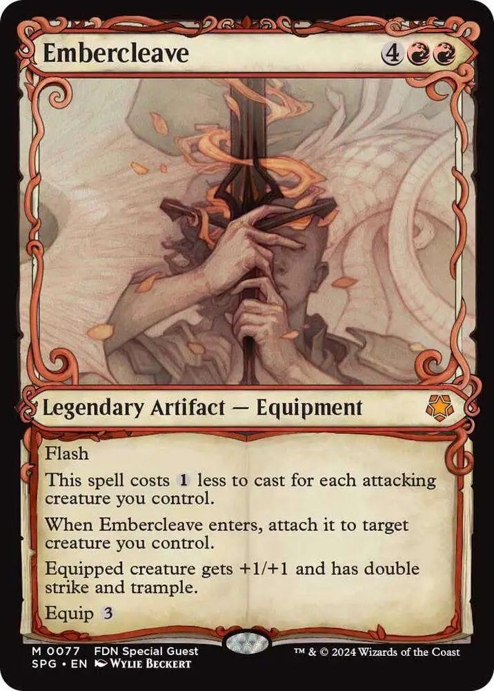 MtG Special Guests Mythic Rare Embercleave #77 [Showcase Foil]