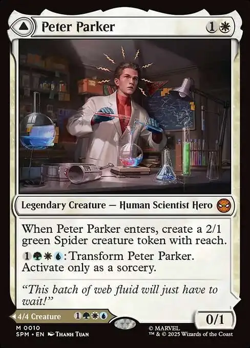 MtG Marvel Mythic Rare FOIL Peter Parker // Amazing Spider-Man #10