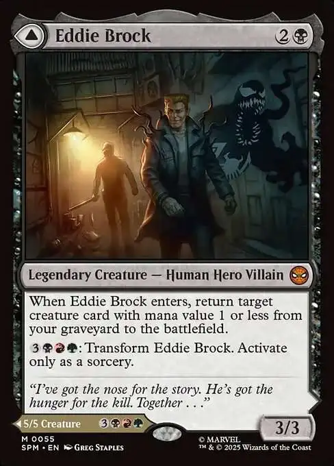 MTG エディ・ブロック/Eddie Brock Foil ヴェノム Magic The Gathering Marvels Spider-Man Single Card Mythic