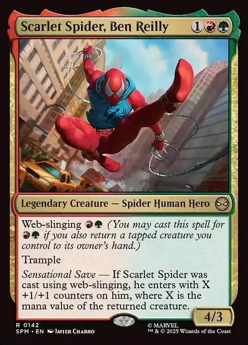 MtG Marvel Spider-Man Rare Scarlet Spider, Ben Reilly #142