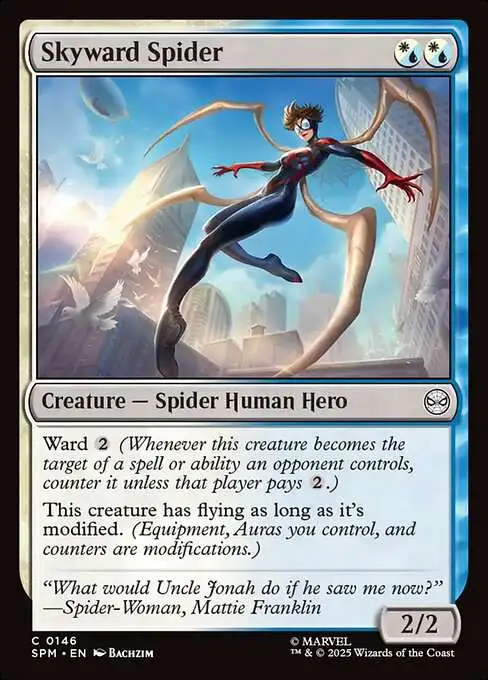 Magic The Gathering Marvel Spider-Man Single Card Common Skyward Spider 146  - ToyWiz