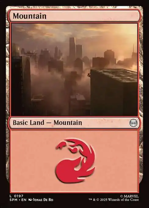 Magic The Gathering Marvel Spider-Man Single Card Common Mountain