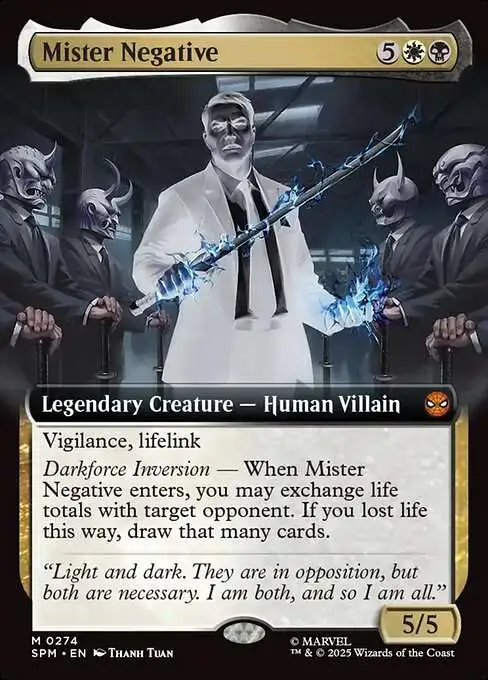 MtG Marvel Spider-Man Mythic Rare Mister Negative #274 [Extended Art]