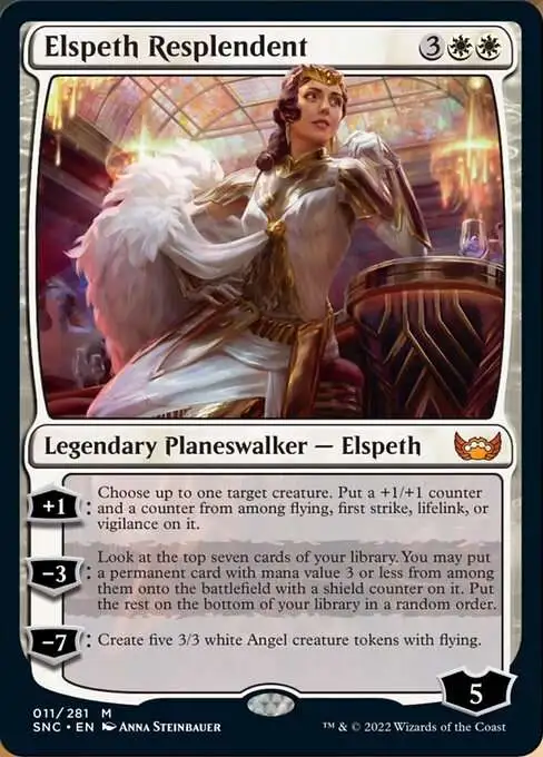 MtG Trading Card Game Streets of New Capenna Mythic Rare Elspeth Resplendent #11