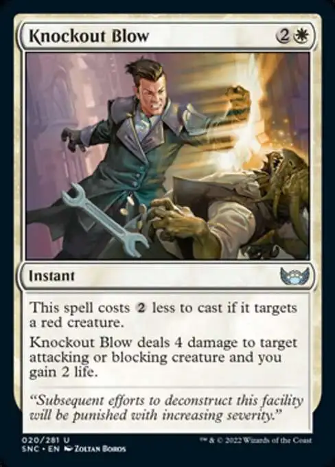 MtG Trading Card Game Streets of New Capenna Uncommon Knockout Blow #20