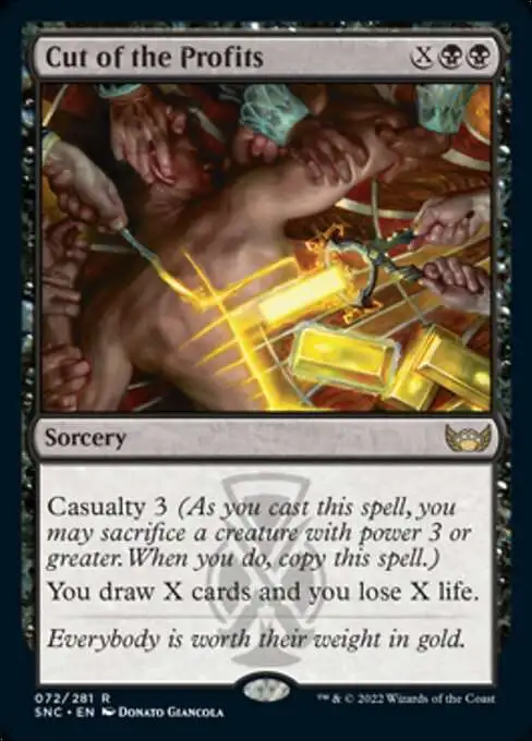 Cut of the Profits [Streets of New Capenna] Heavily Played Foil