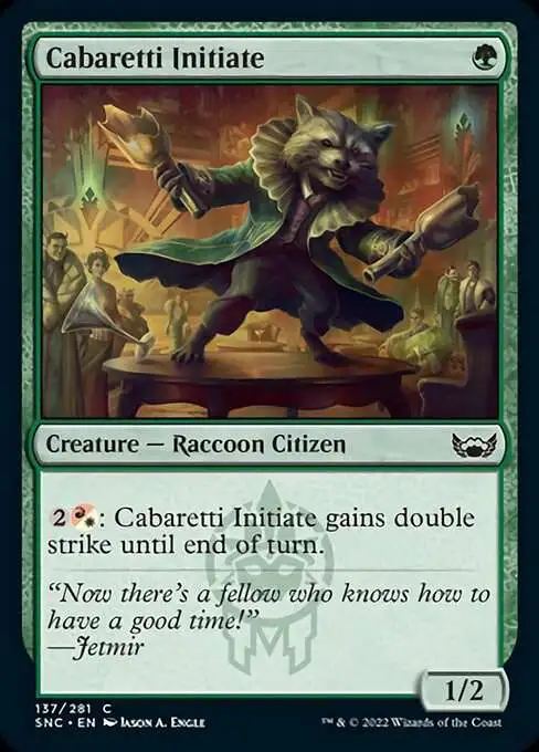 MtG Trading Card Game Streets of New Capenna Common Cabaretti Initiate #137