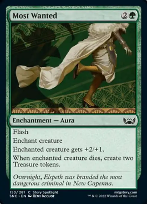 MtG Trading Card Game Streets of New Capenna Common Most Wanted #153