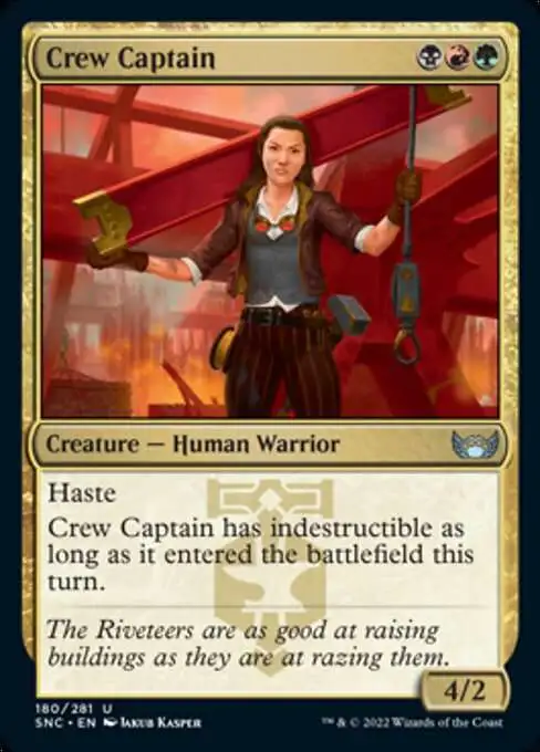 MtG Trading Card Game Streets of New Capenna Uncommon Crew Captain #180
