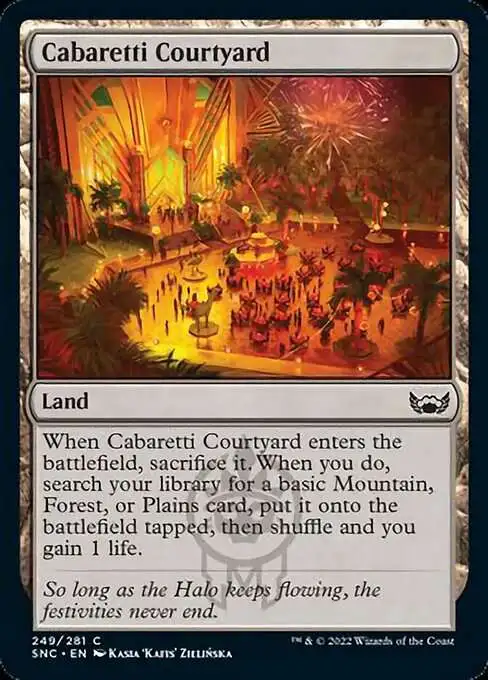 MtG Trading Card Game Streets of New Capenna Common Cabaretti Courtyard #249