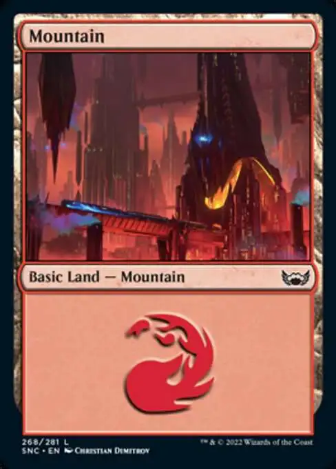 MtG Trading Card Game Streets of New Capenna Common Mountain #268