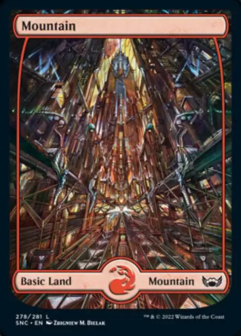Magic The Gathering Trading Card Game Streets of New Capenna Single Card  Common Mountain 278 FOIL - ToyWiz