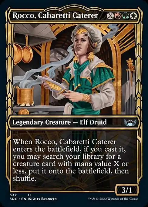 MtG Trading Card Game Streets of New Capenna Uncommon Rocco, Cabaretti Caterer #332 [Showcase]