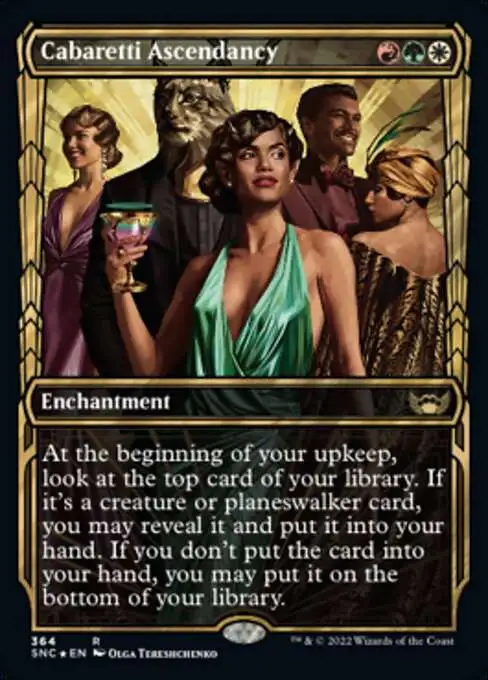 MtG Trading Card Game Streets of New Capenna Rare Cabaretti Ascendancy #364 [Gilded Foil Cards]