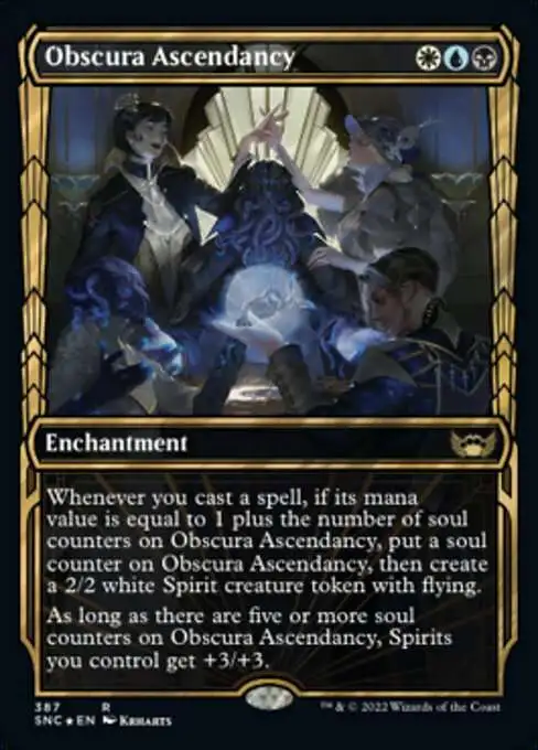 Magic The Gathering Trading Card Game Streets of New Capenna Single Card Rare Obscura Ascendancy 387 Gilded Foil Cards - ToyWiz Magic The Gathering Trading Card Game Streets of New Capenna Single Card Rare Obscura Ascendancy 387 Gilded Foil Cards - ToyWiz