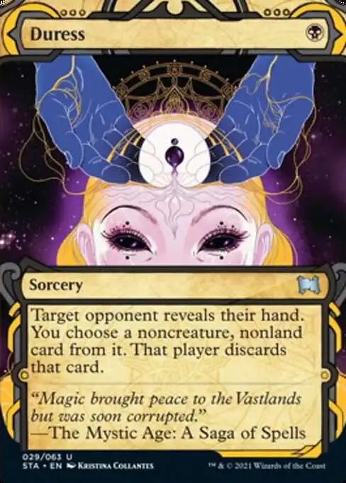 MtG Strixhaven: Mystical Archive Uncommon Duress #29 [Etched FOIL]