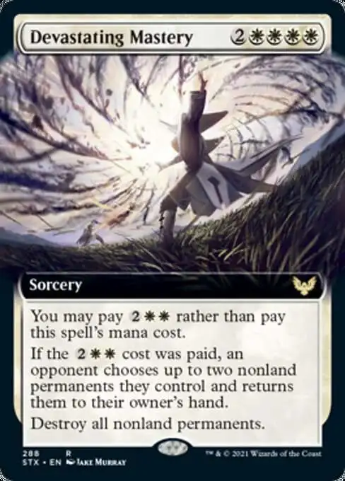 MtG Strixhaven: School of Mages Rare Devastating Mastery #288 [Extended Art]