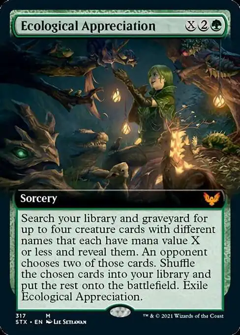 MtG Strixhaven: School of Mages Mythic Rare Ecological Appreciation #317 [Extended Art]