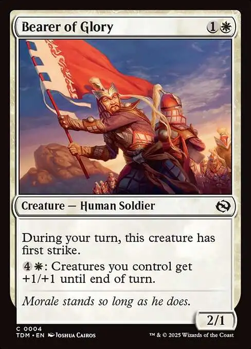 MtG Tarkir: Dragonstorm Common Bearer of Glory #4