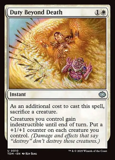 MtG Tarkir: Dragonstorm Uncommon Duty Beyond Death #10