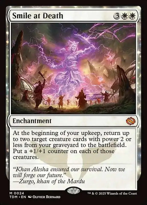 MtG Tarkir: Dragonstorm Mythic Rare Smile at Death #24
