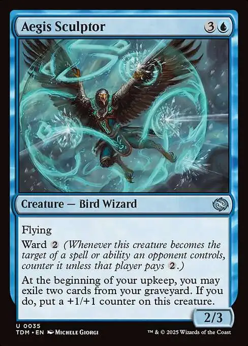 MtG Tarkir: Dragonstorm Uncommon Foil Aegis Sculptor #35