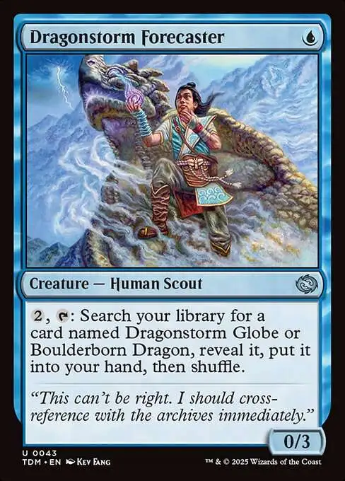 MtG Tarkir: Dragonstorm Uncommon FOIL Dragonstorm Forecaster #43