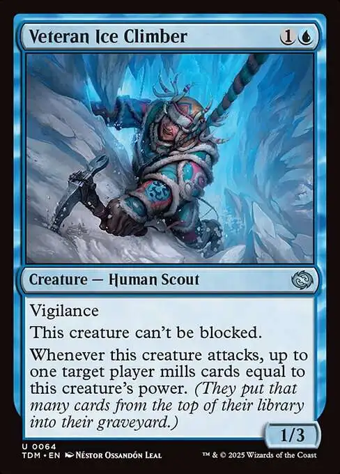 Magic The Gathering Tarkir Dragonstorm Single Card Uncommon Veteran Ice Climber 64 - ToyWiz Magic The Gathering Tarkir Dragonstorm Single Card Uncommon Veteran Ice Climber 64 - ToyWiz