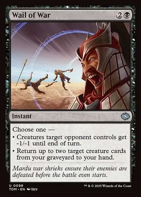 MtG Tarkir: Dragonstorm Uncommon Wail of War #98
