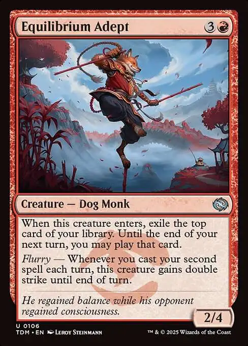 MtG Tarkir: Dragonstorm Uncommon Equilibrium Adept #106