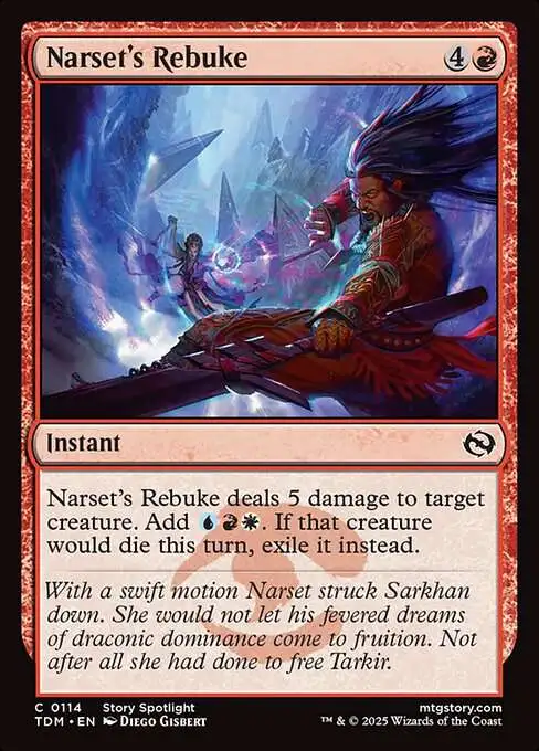 MtG Tarkir: Dragonstorm Common Narset's Rebuke #114