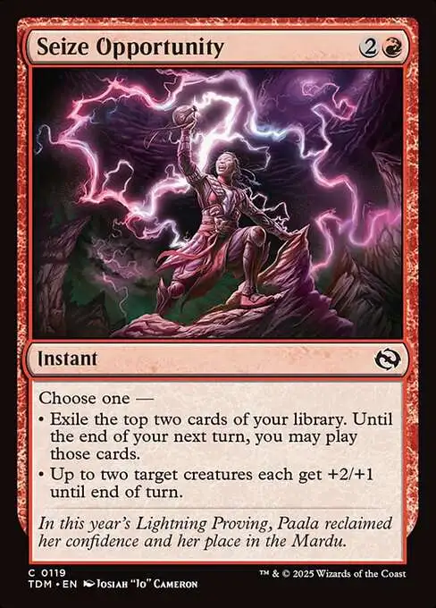 MtG Tarkir: Dragonstorm Common Seize Opportunity #119
